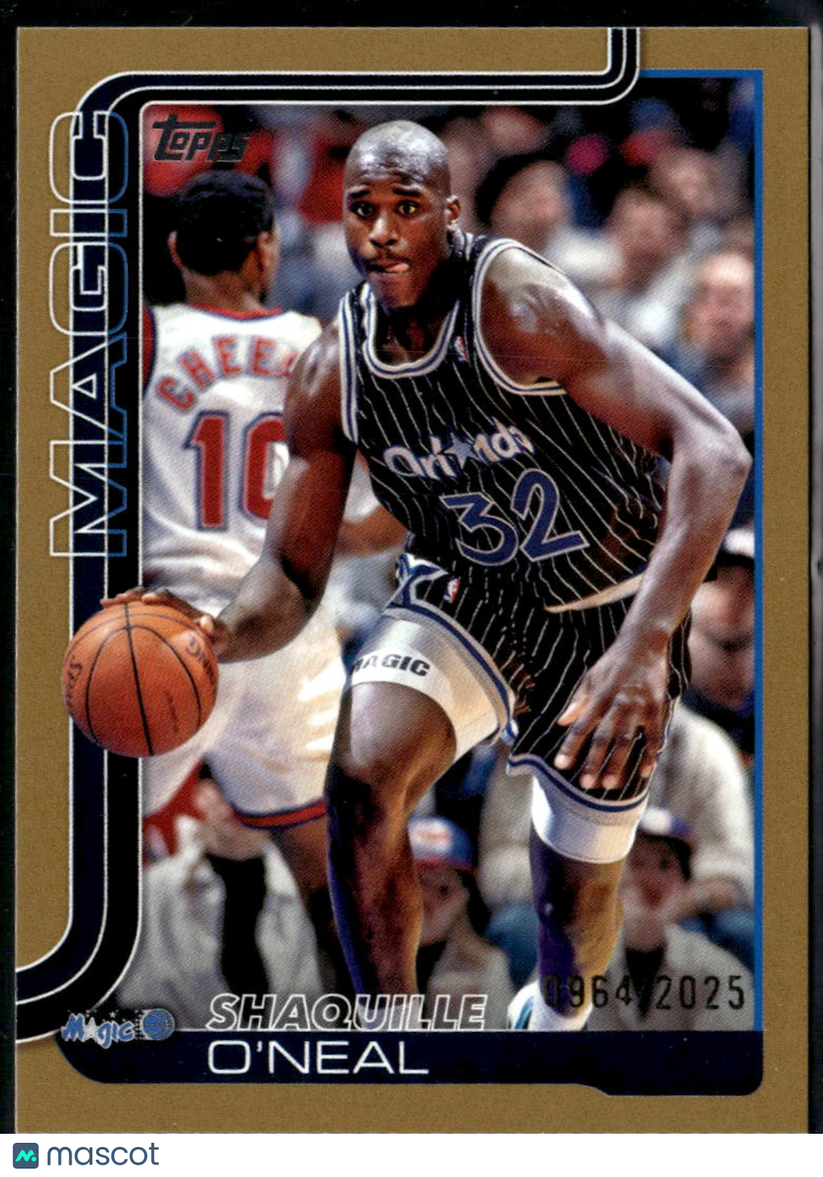 Shaquille O'Neal 2025 Topps GOLD Foil 954/2025 #260 Orlando Magic