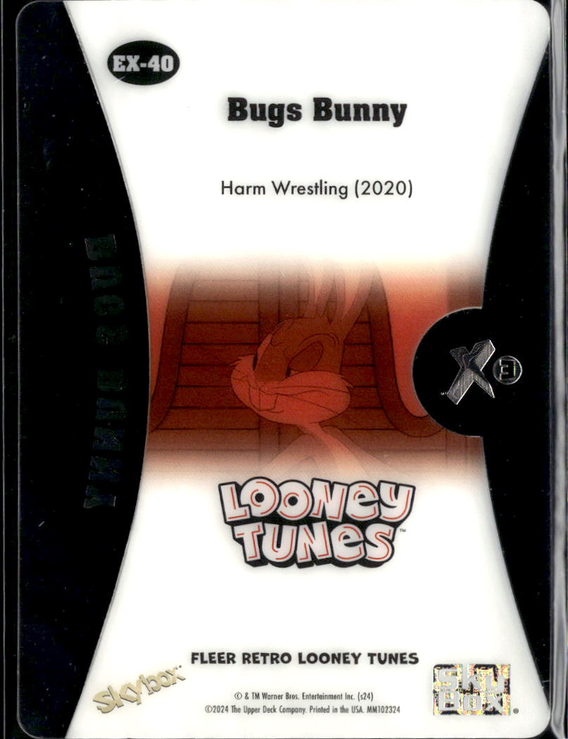 Bugs Bunny 2024 Fleer Retro Looney Tunes SkyBox E-X #EX-40