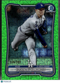 Yoshinobu Yamamoto 2026 Bowman Chrome Lime Green Refractor 68/399 LA Dodgers