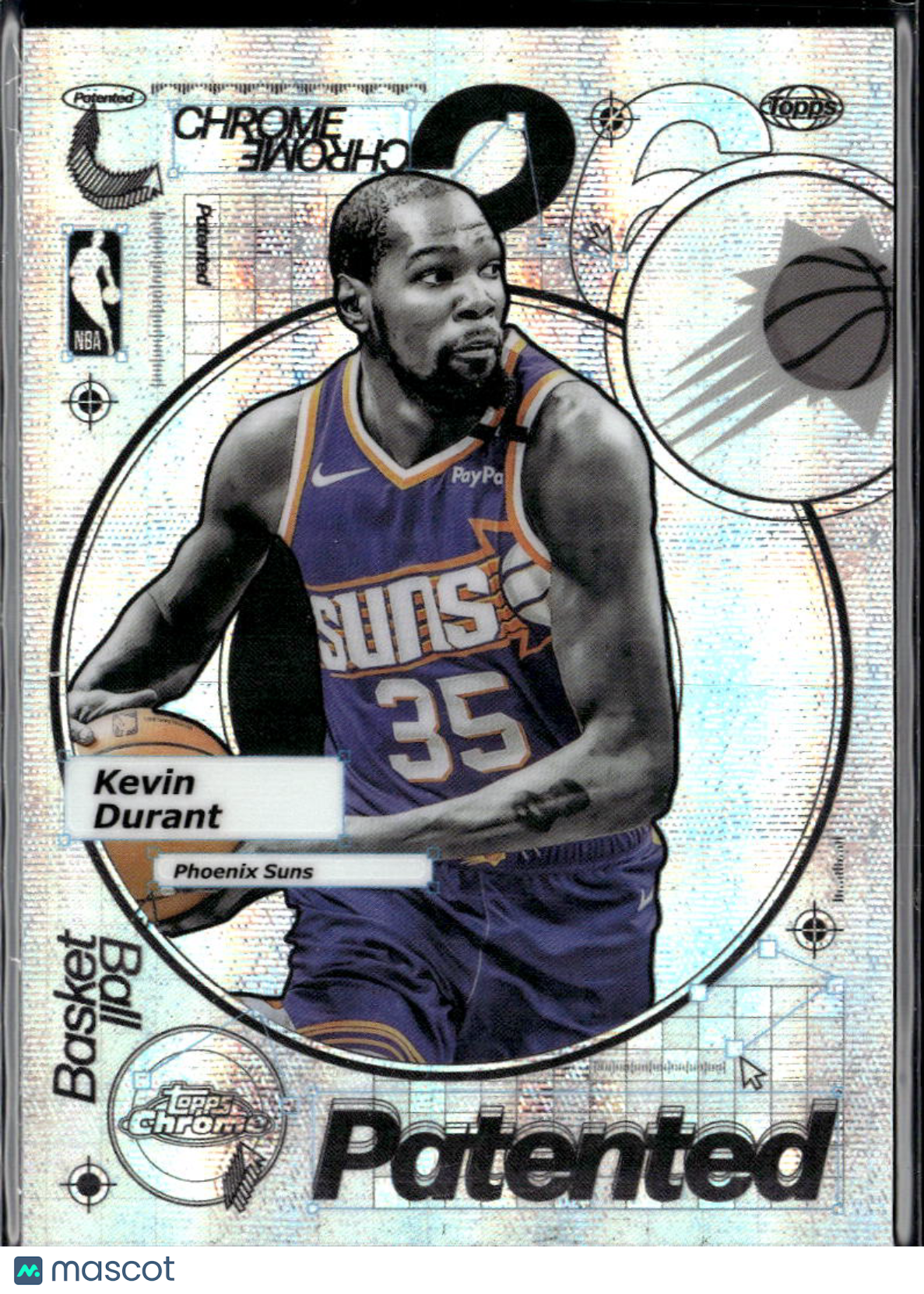 Kevin Durant 2025-26 Topps Chrome Patented SSP CASE HIT Phoenix Suns
