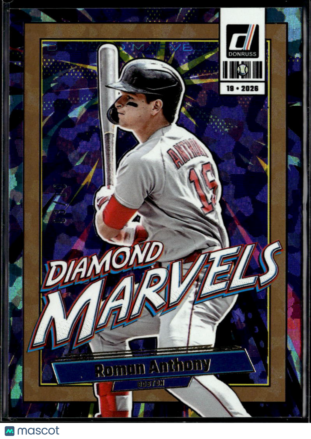 Roman Anthony 2026 Donruss Diamond Marvels GOLD 3/10 Boston Red Sox