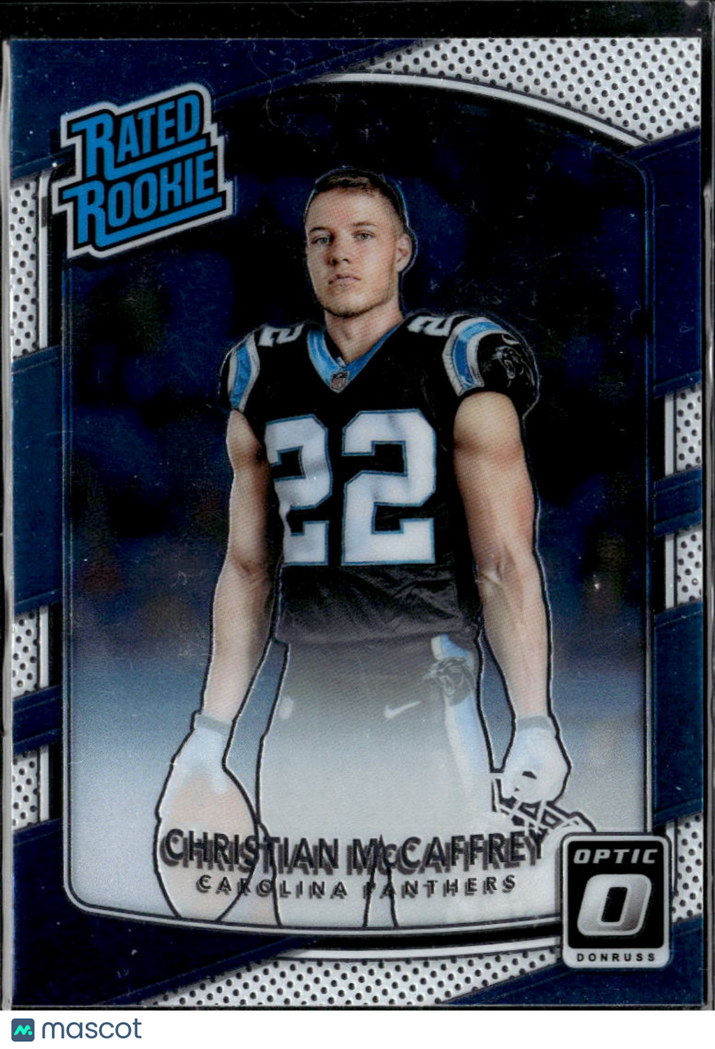 Christian McCaffrey 2017 Optic Rated Rookie RC #168 Carolina Panthers