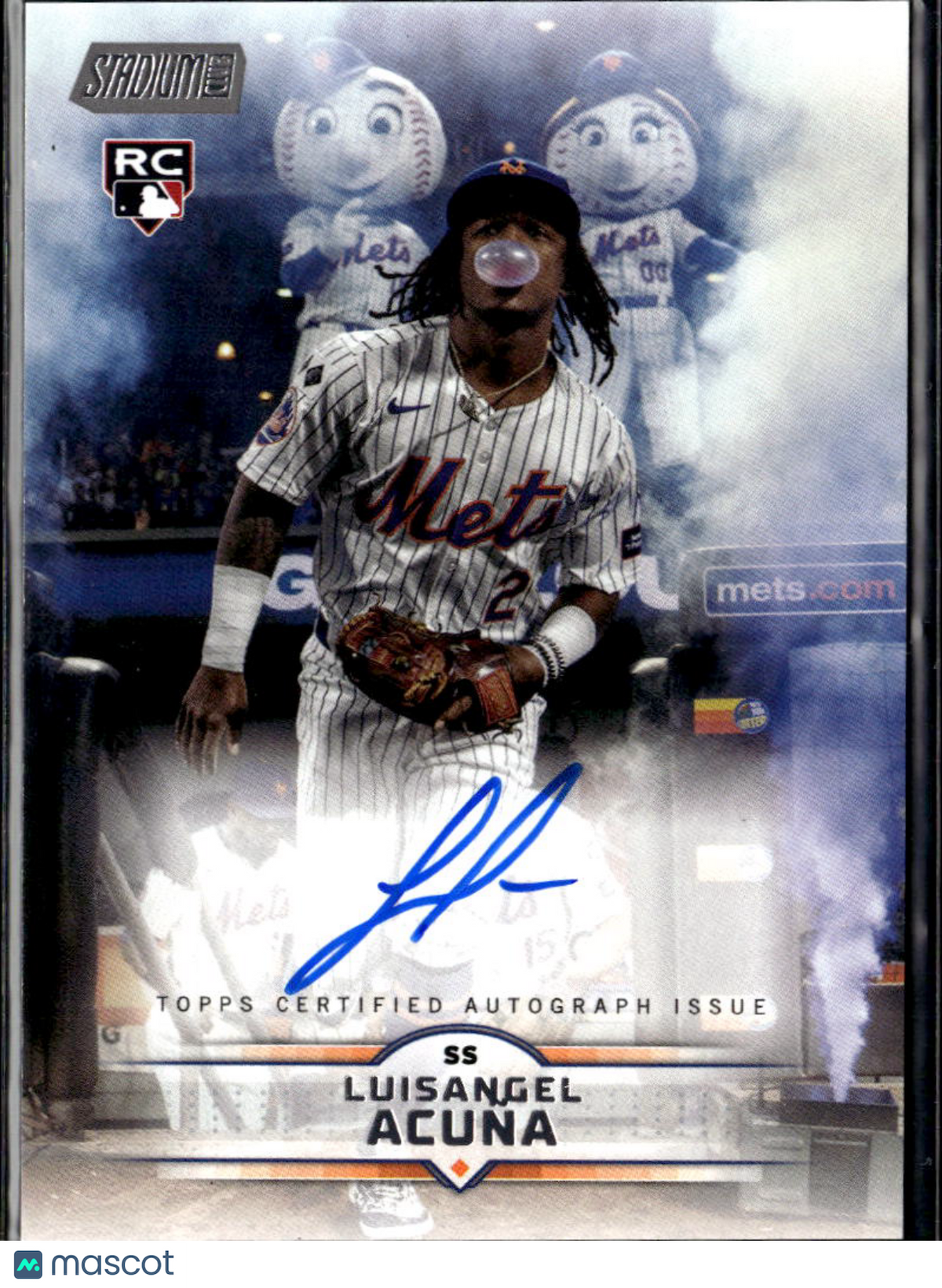 Luisangel Acuna 2025 Topps Stadium Club Auto Autograph RC New York Mets