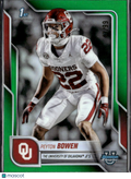 Peyton Bowen 2025 Bowman Chrome 1st Green Refractor RC 47/99 Oklahoma Sooners
