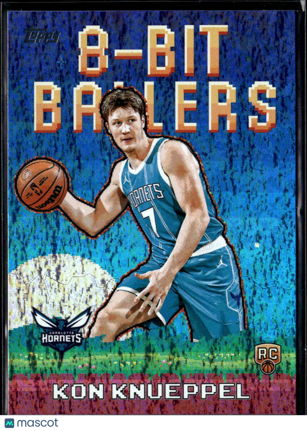 Kon Knueppel 2025 Topps 8-Bit Ballers Pink Rookie RC Charlotte Hornets