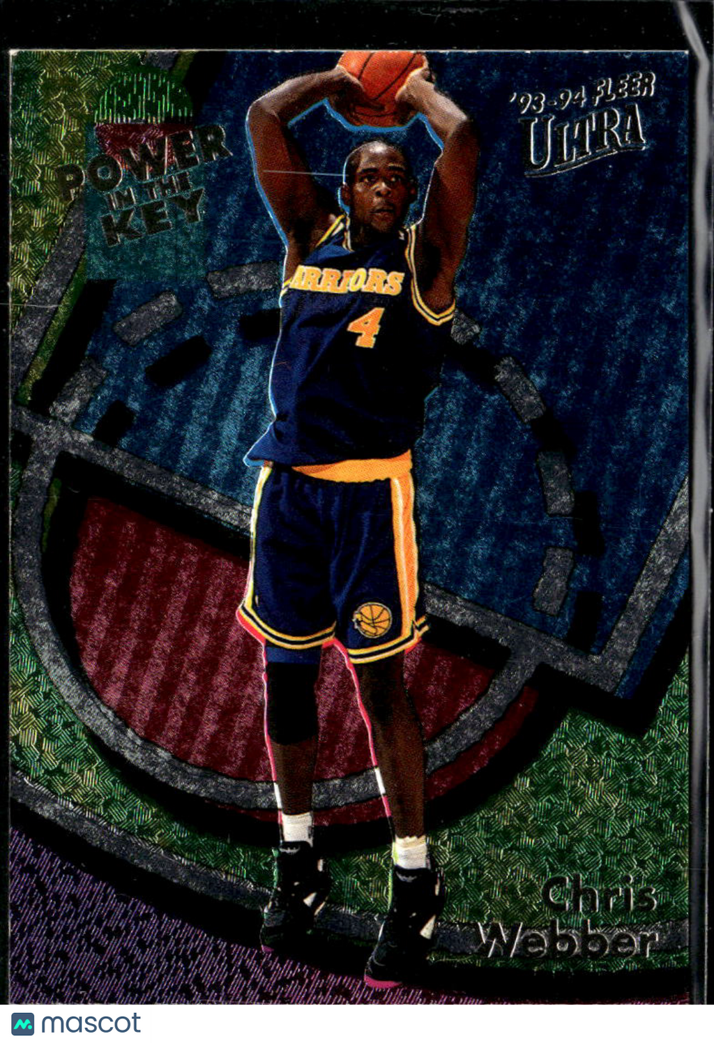 Chris Webber 1994 Fleer Ultra Power in the Key #9 Golden State Warriors