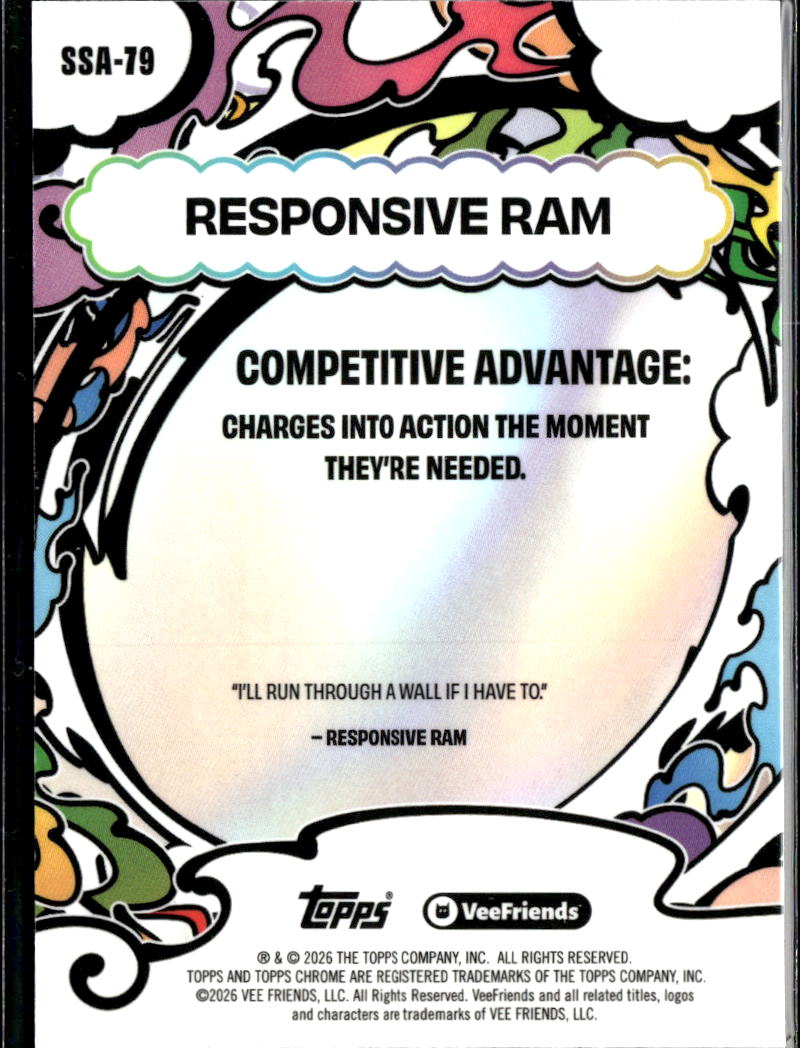 Responsive Ram 2026 Topps Chrome VeeFriends Speckle Refractor #SSA-79