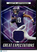 Justin Jefferson 2024 Illusions Expectations Jersey Patch Minnesota Vikings