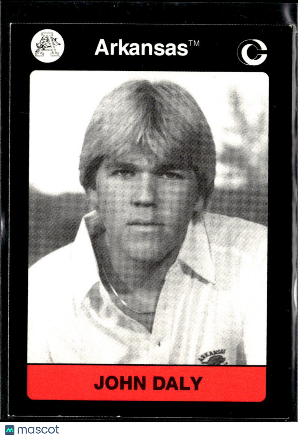 John Daly 1991 Collegiate Collection Rookie RC #48 GOLF Arkansas Razorbacks