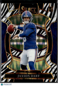 Jaxson Dart 2025 Select Concourse Zebra Prizm SSP Rookie RC New York Giants