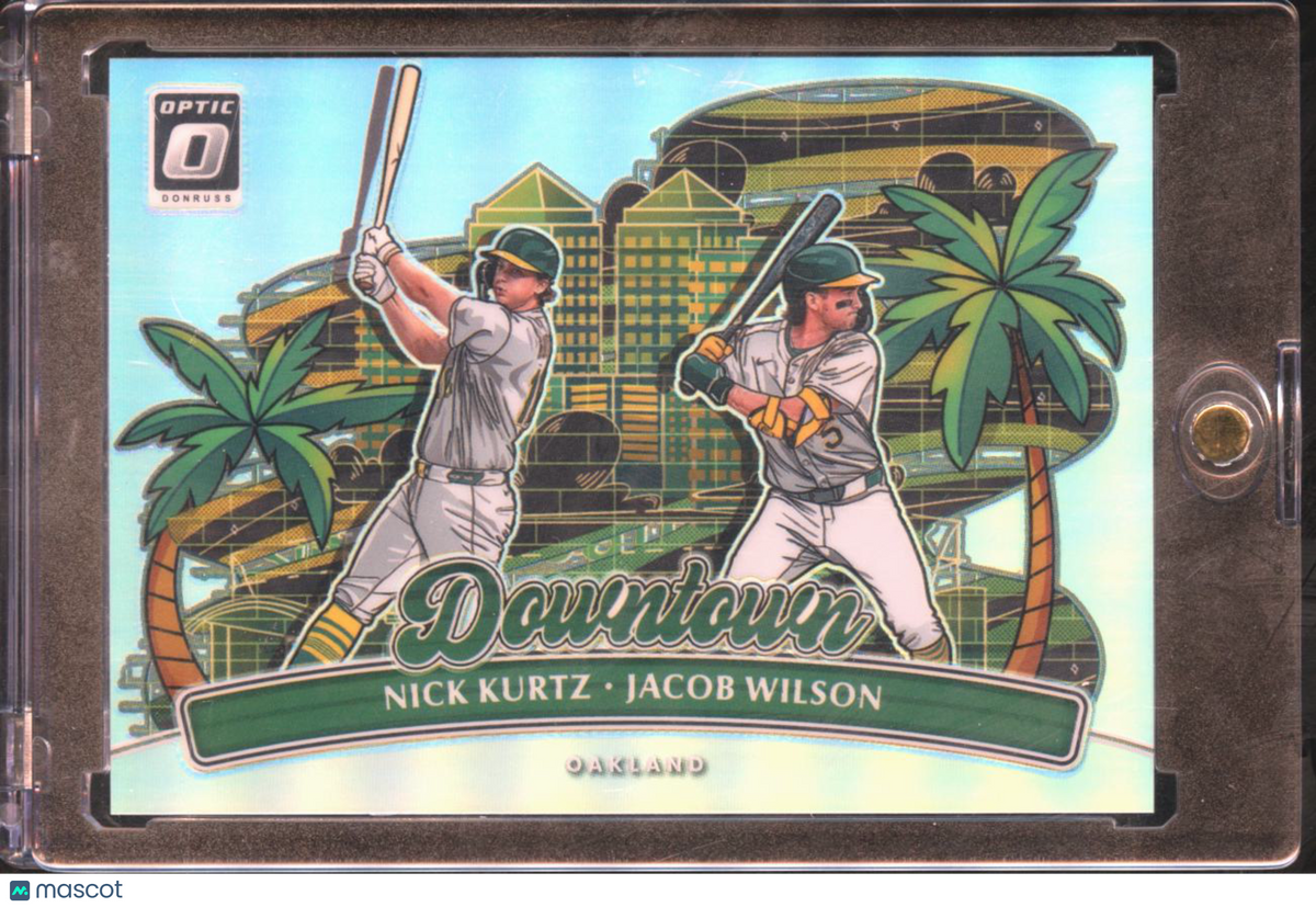 Jacob Wilson / Nick Kurtz 2026 Optic DOWNTOWN CASE HIT Oakland Athletics