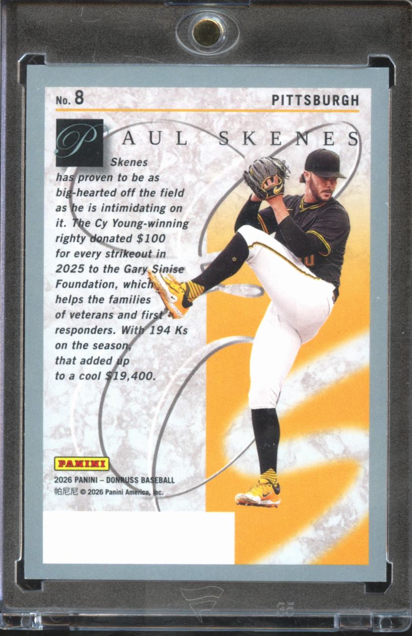 Paul Skenes 2026 Donruss Elite Series GOLD SSP 5/15 Pittsburgh Pirates