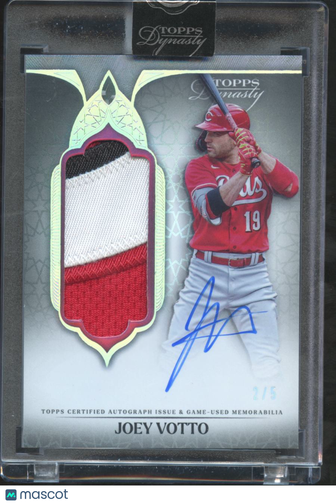 Joey Votto 2025 Topps Dynasty Auto Autograph Patch 2/5 Cincinnati Reds