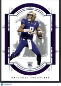 Michael Penix Jr. 2024 National Treasures Rookie RC Purple 20/75 Huskies