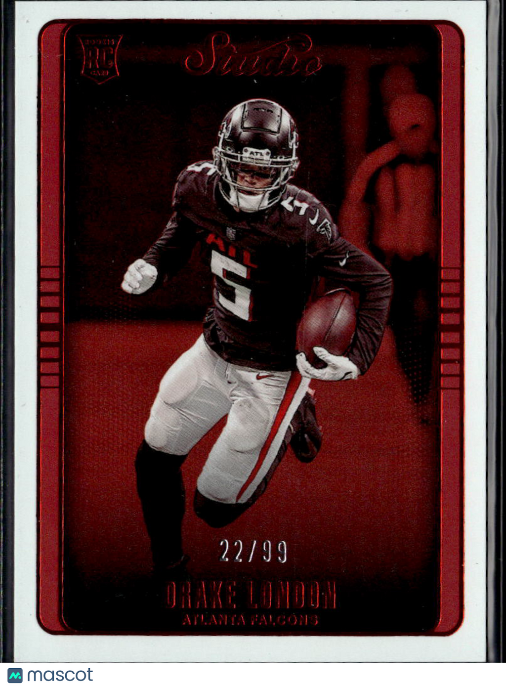 Drake London 2023 Chronicles Studio RED Rookie RC 22/99 Atlanta Falcons