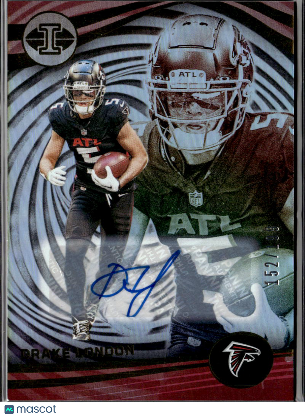 Drake London 2023 Illusions Auto Autograph 152/199 Atlanta Falcons