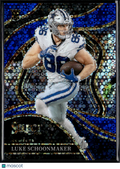 Luke Schoonmaker 2023 Select Club Level Blue Disco RC 8/25 Dallas Cowboys