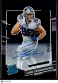 Luke Schoonmaker 2023 Clearly Donruss Auto Autograph RC 165/175 Dallas Cowboys