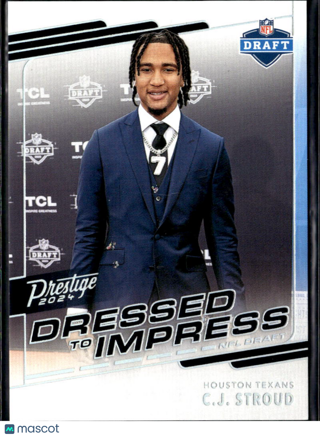 C.J. Stroud 2024 Panini Prestige Dressed to Impress SSP CASE HIT Houston Texans