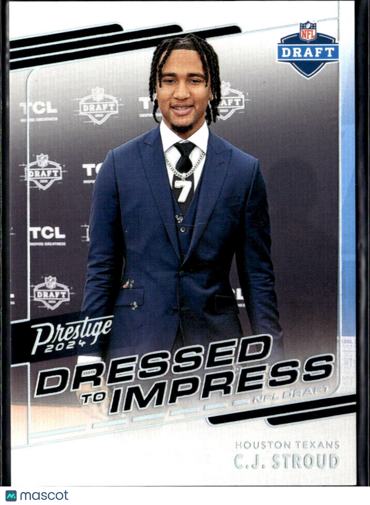C.J. Stroud 2024 Panini Prestige Dressed to Impress SSP CASE HIT Houston Texans