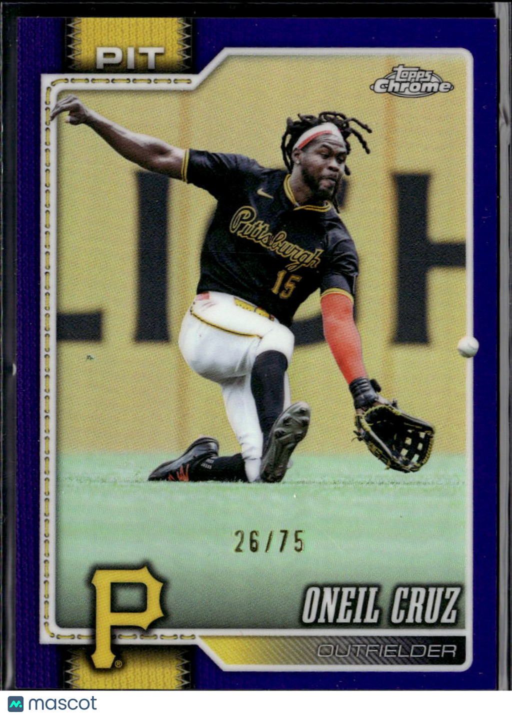 Oneil Cruz 2026 Topps Chrome Purple Refractor 26/75 Pittsburgh Pirates