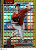 Yusei Kikuchi 2026 Topps Chrome GOLD Geometric Refractor 13/50 LA Angels