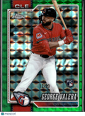 George Valera 2026 Topps Chrome Green Geometric Refractor RC 12/99 Guardians