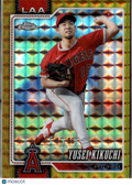 Yusei Kikuchi 2026 Topps Chrome GOLD Geometric Refractor 46/50 LA Angels