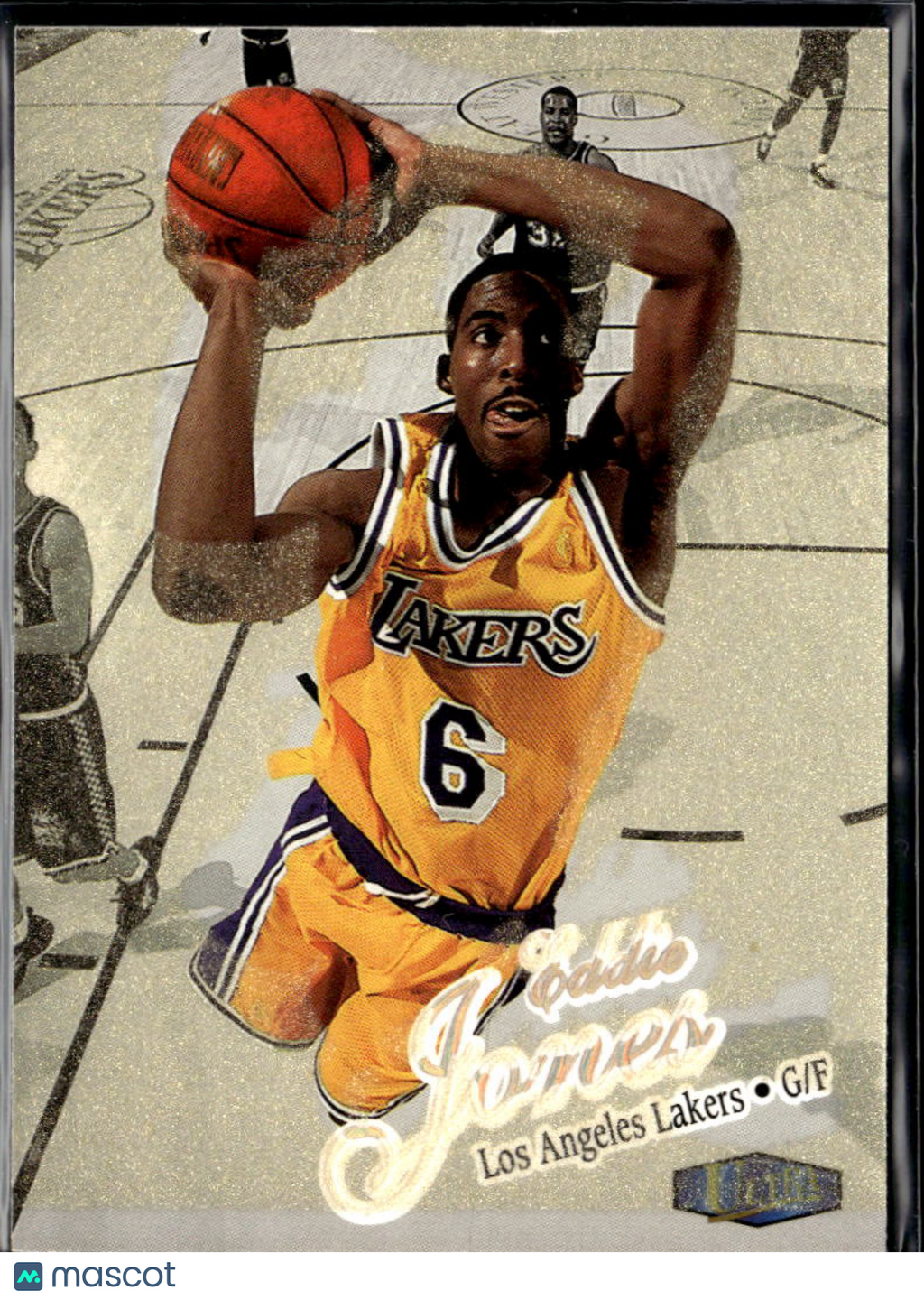Eddie Jones 1997 Fleer Ultra Gold Medallion Edition ERROR Misprint #35G Lakers
