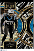DJ Johnson 2023 Select Zebra SSP Rookie RC Carolina Panthers