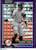 Aaron Judge 2026 Topps Chrome Purple Geometric Refractor 5/75 New York Yankees