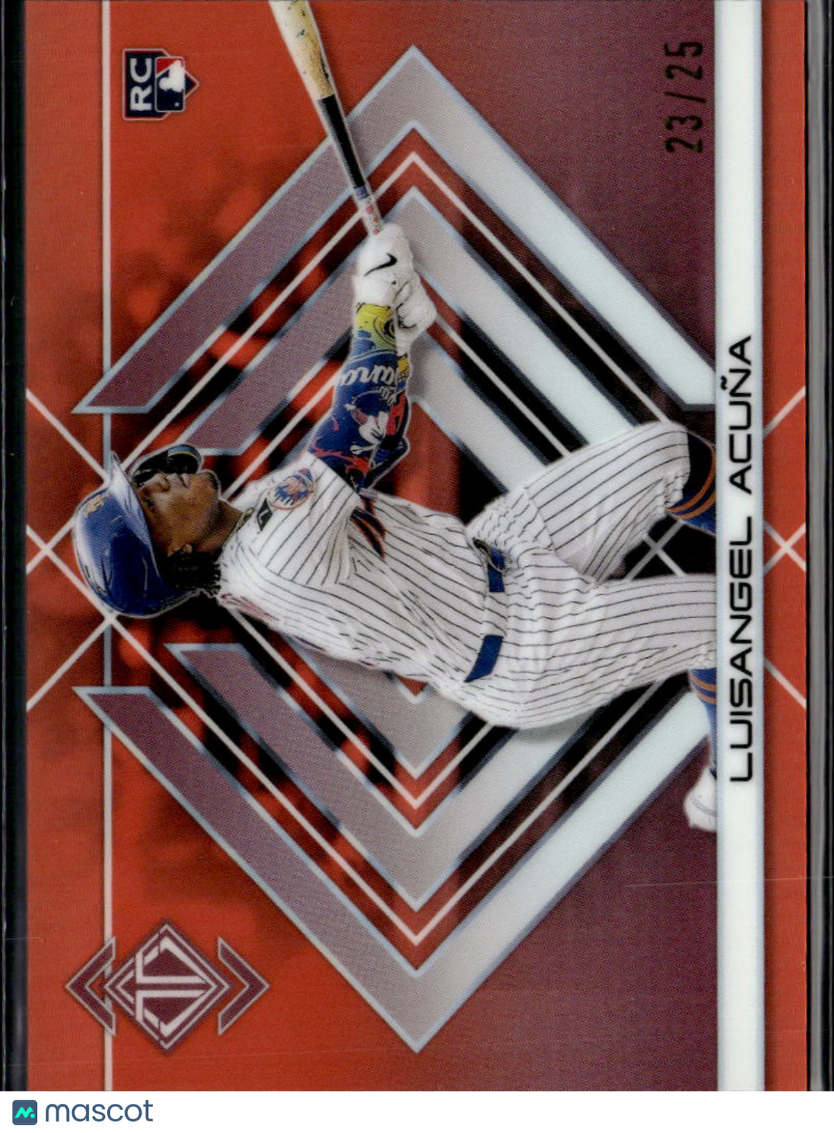 Luisangel Acuna 2025 Topps Transcendent Orange Rookie RC 23/25 New York Mets