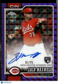 Zach Maxwell 2026 Topps Chrome Auto Autograph RC 1/75 Cincinnati Reds