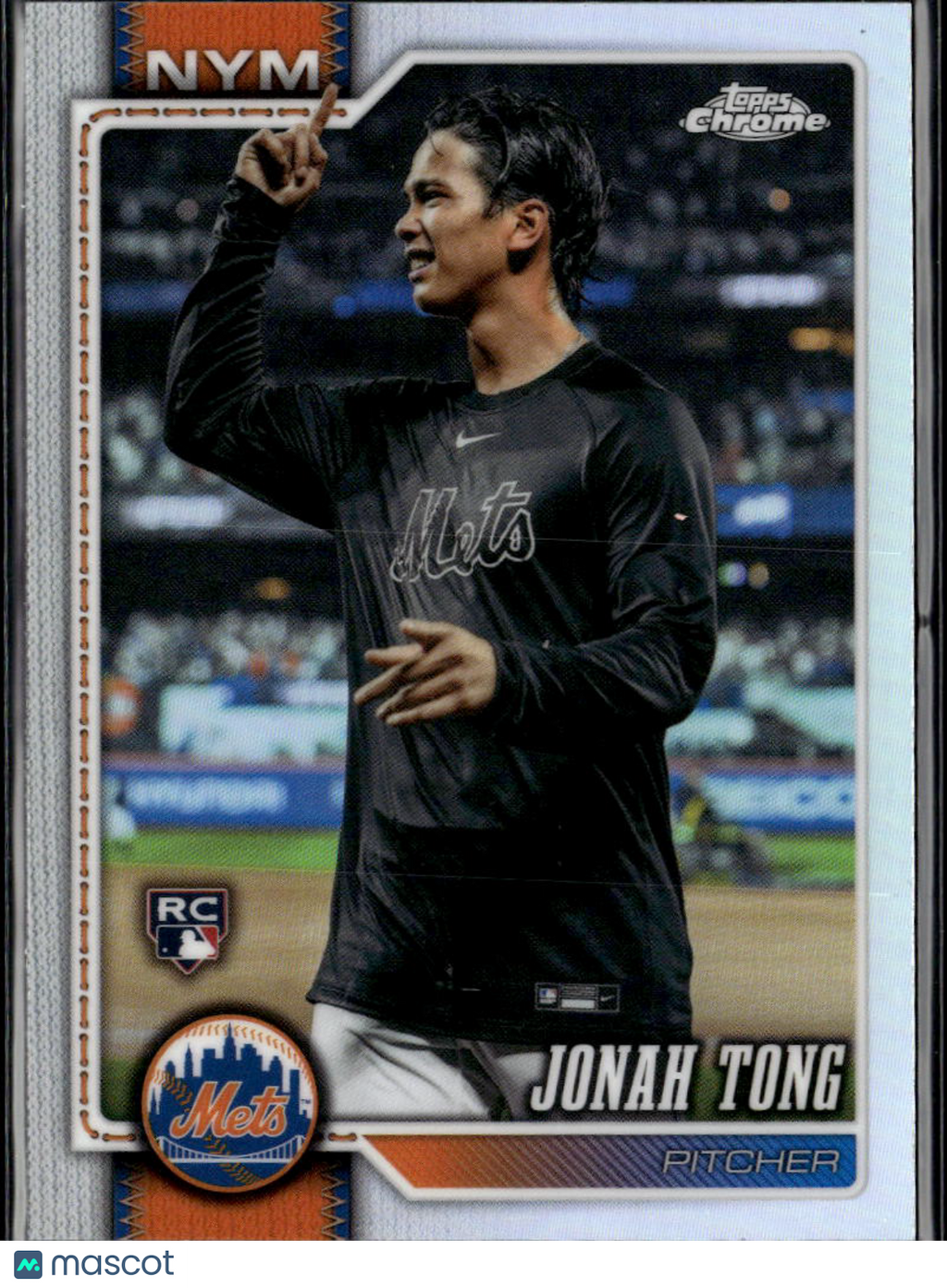Jonah Tong 2026 Topps Chrome Image Variation SSP RC Rookie New York Mets