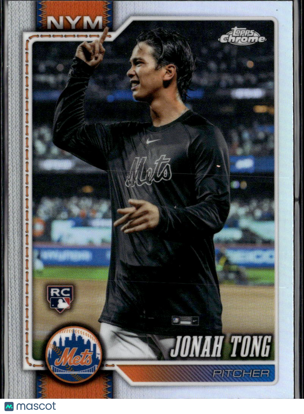 Jonah Tong 2026 Topps Chrome Image Variation SSP RC Rookie New York Mets