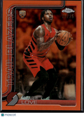 Caleb Love 2026 Topps Chrome Update Orange Refractor RC 16/25 Trail Blazers