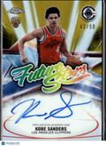 Kobe Sanders 2026 Topps Chrome Update GOLD Auto Autograph 42/50 Clippers