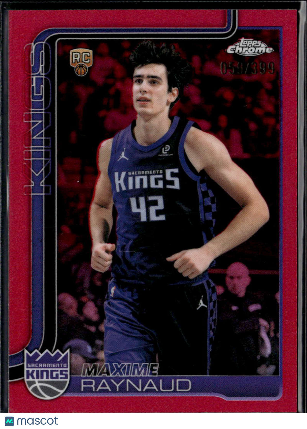 Maxime Raynaud 2026 Topps Chrome Update Pink Refractor 59/399 Kings