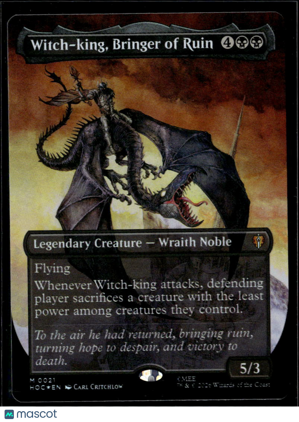 Witch-king, Bringer of Ruin The Lord of Rings: The Hobbit, Magic the Gathering