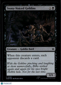 Stony-Voiced Goblins The Lord of the Rings: The Hobbit, Magic the Gathering