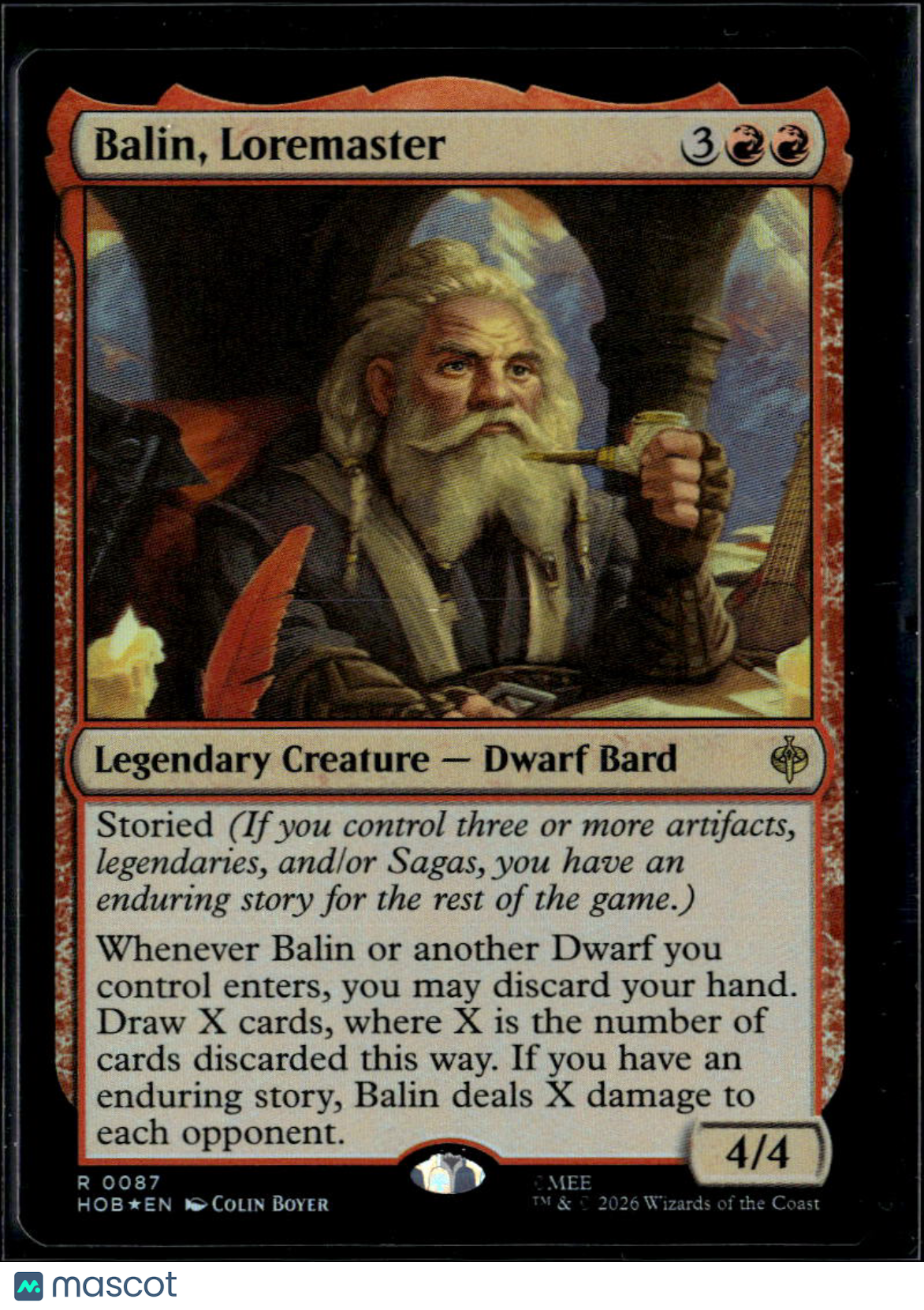 Balin, Loremaster The Lord of the Rings: The Hobbit, Magic the Gathering