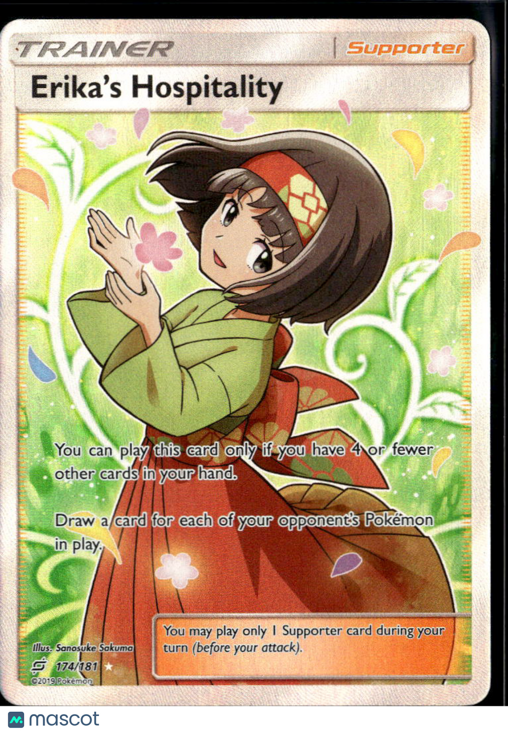 Erika's Hospitality 2019 Team Up Holo Rare FA #174/181