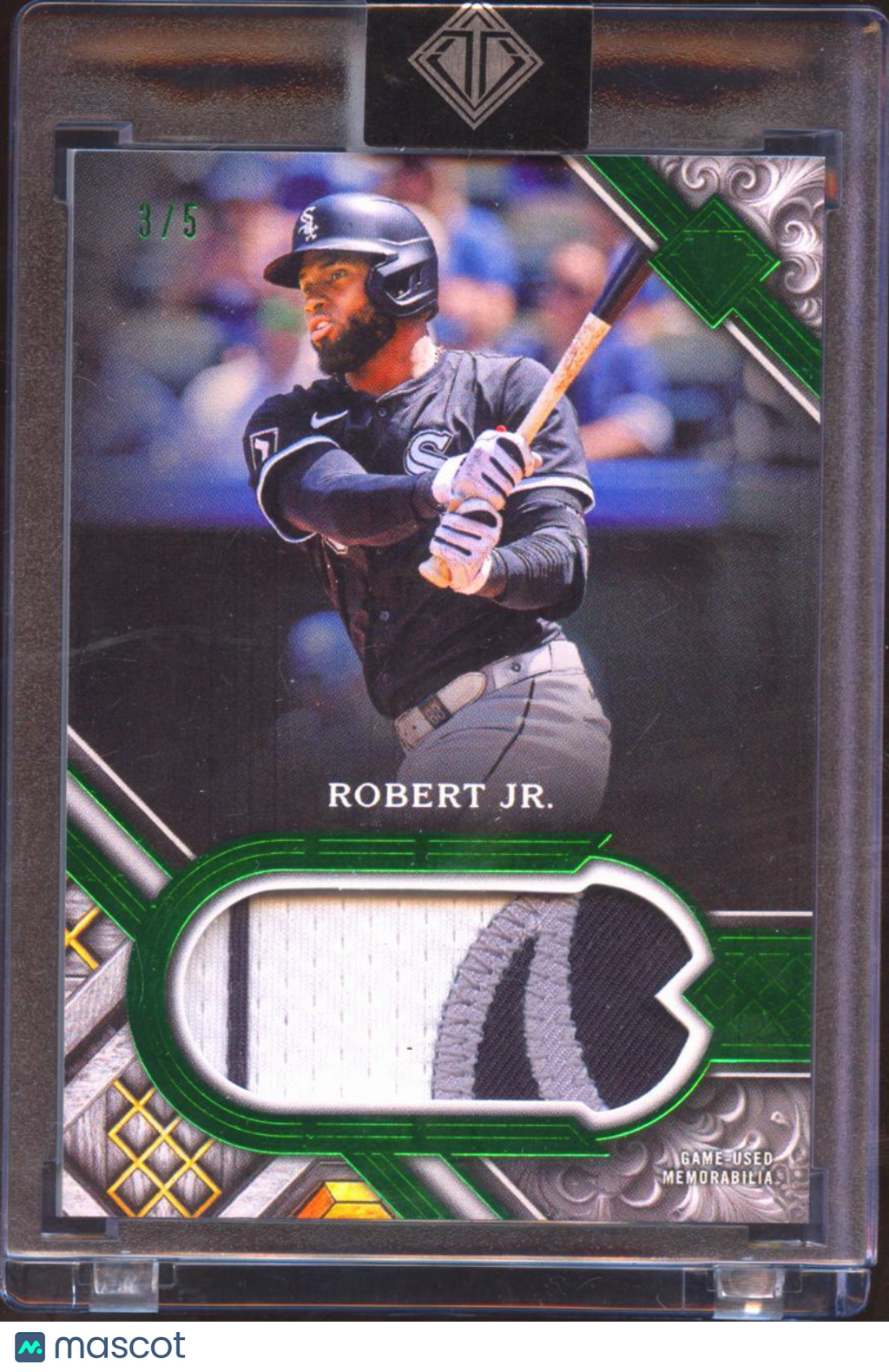 Luis Robert Jr. 2025 Topps Transcendent Game Worn Patch 3/5 Chicago White Sox