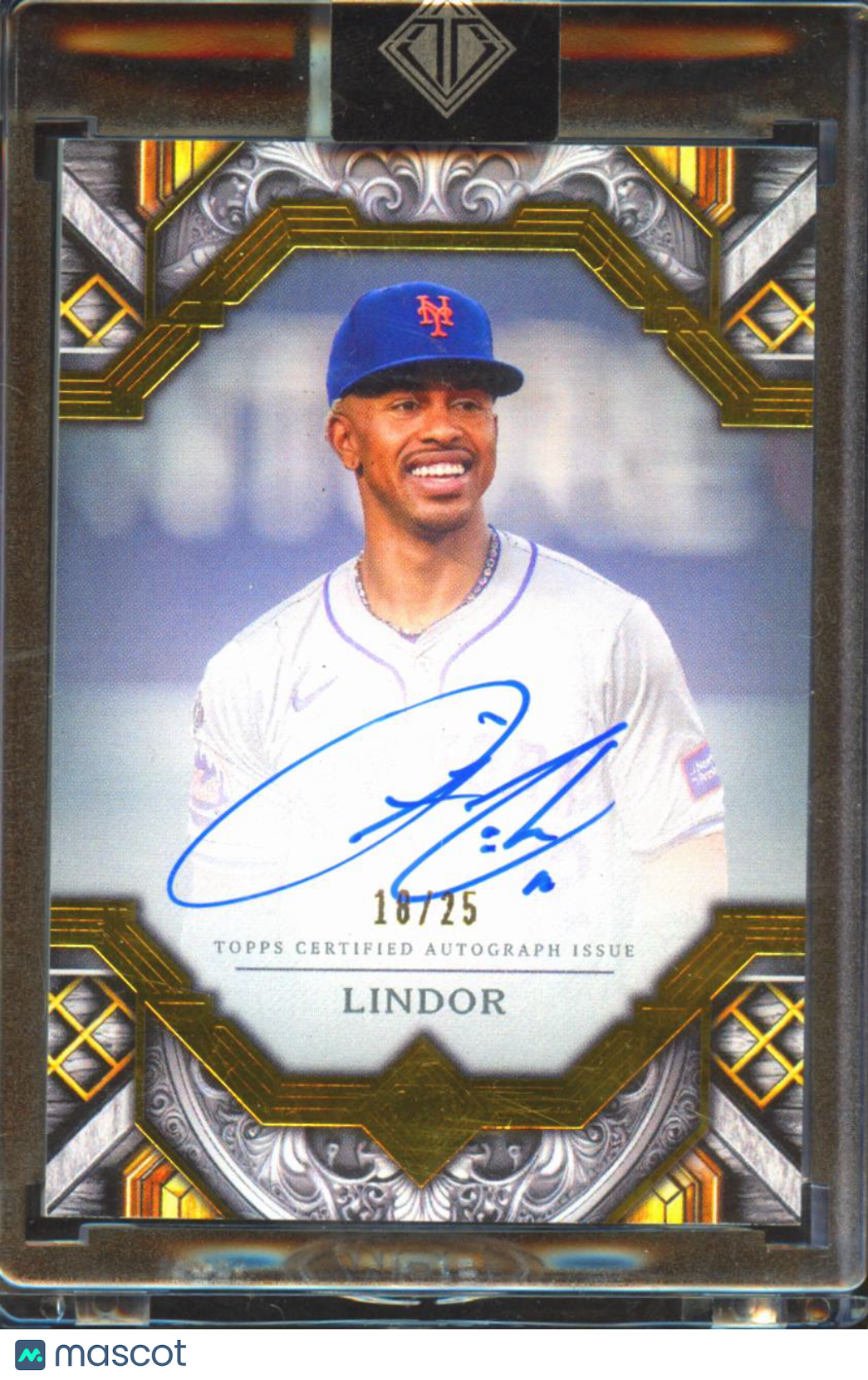 Francisco Lindor 2025 Topps Transcendent Auto Autograph 18/25 New York Mets