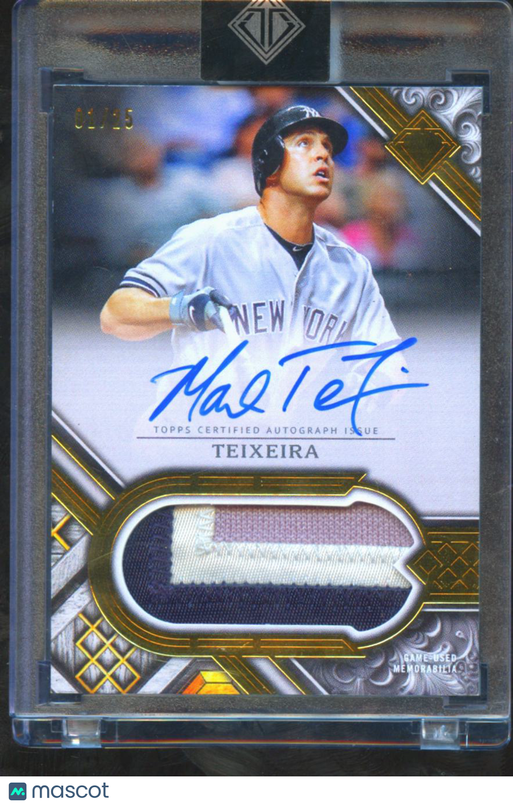 Mark Teixeira 2025 Topps Transcendent Auto Autograph Patch 1/25 New York Yankees