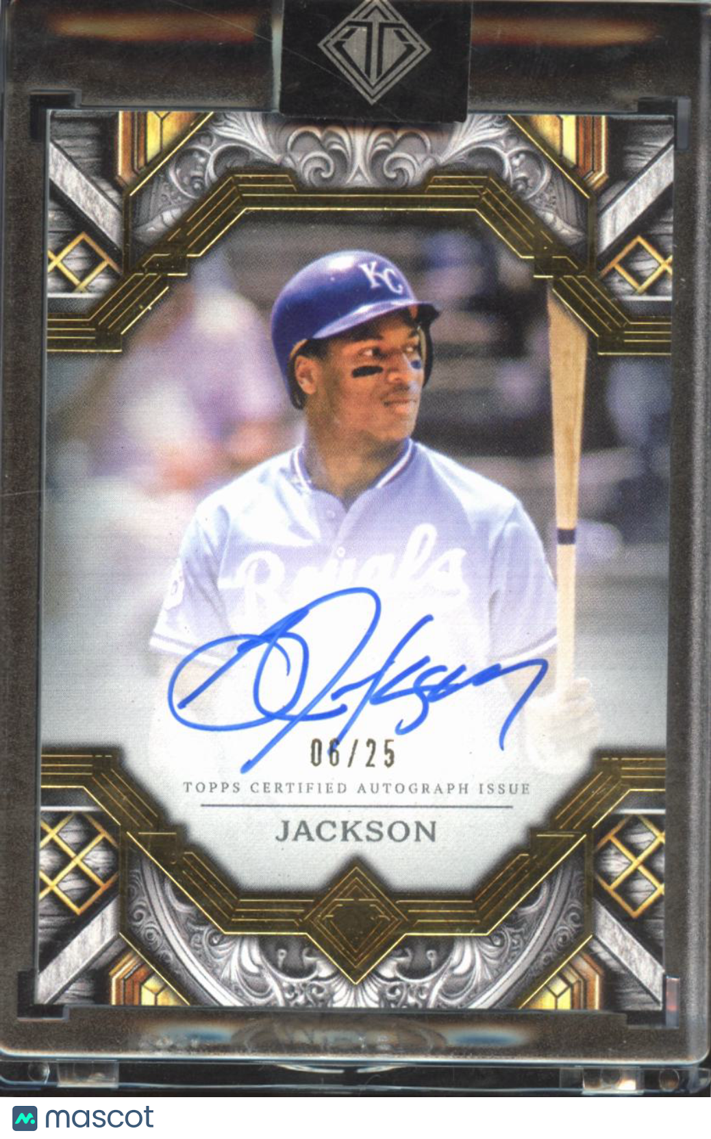 Bo Jackson 2025 Topps Transcendent Auto Autograph 6/25 Kansas City Royals