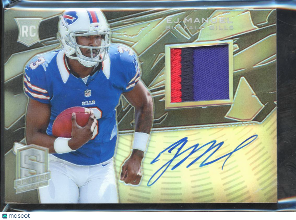 EJ Manuel 2013 Spectra Auto Autograph Patch RC 53/99 Buffalo Bills