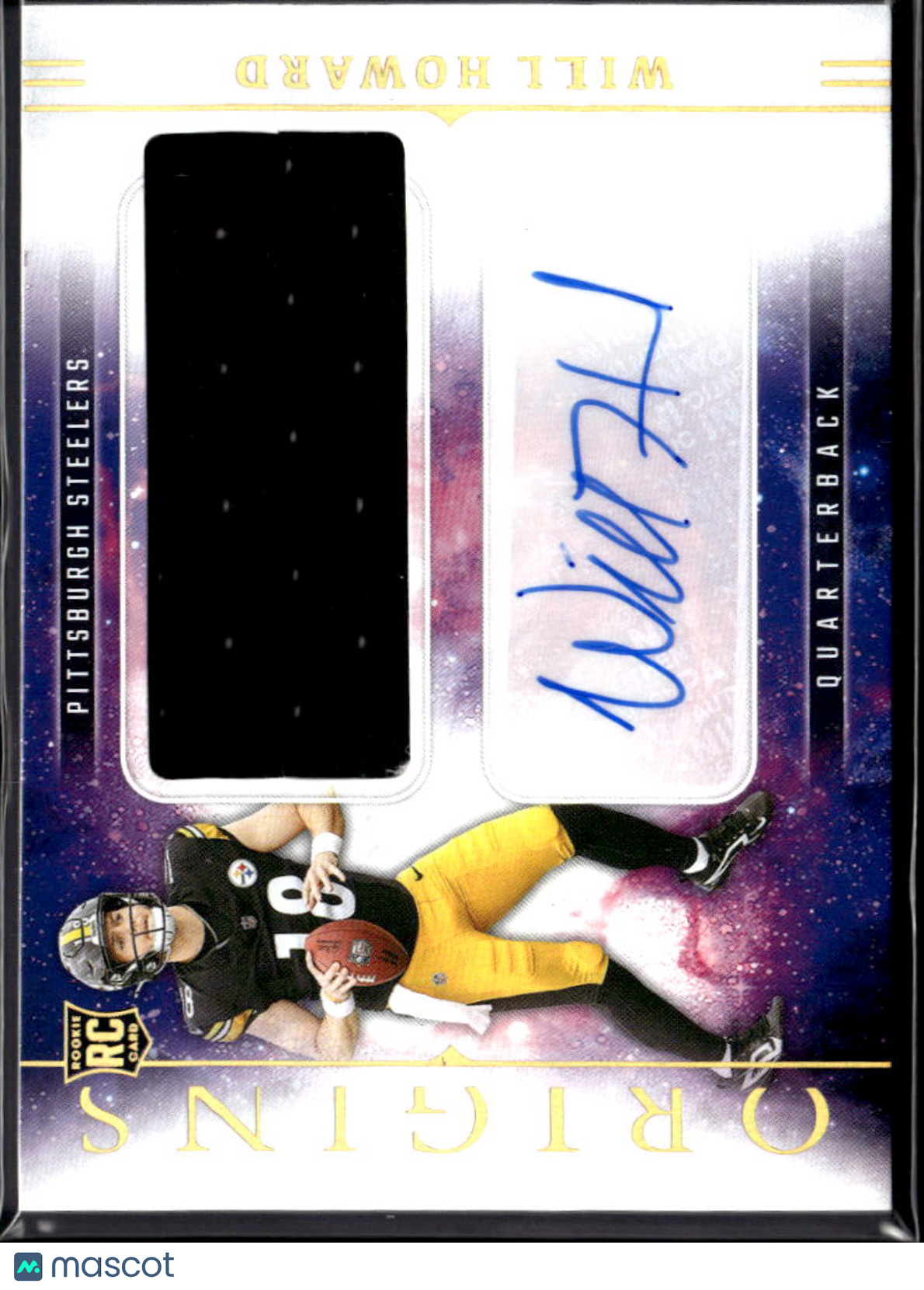 Will Howard 2025 Origins Auto Autograph Patch Rookie RC Pittsburgh Steelers
