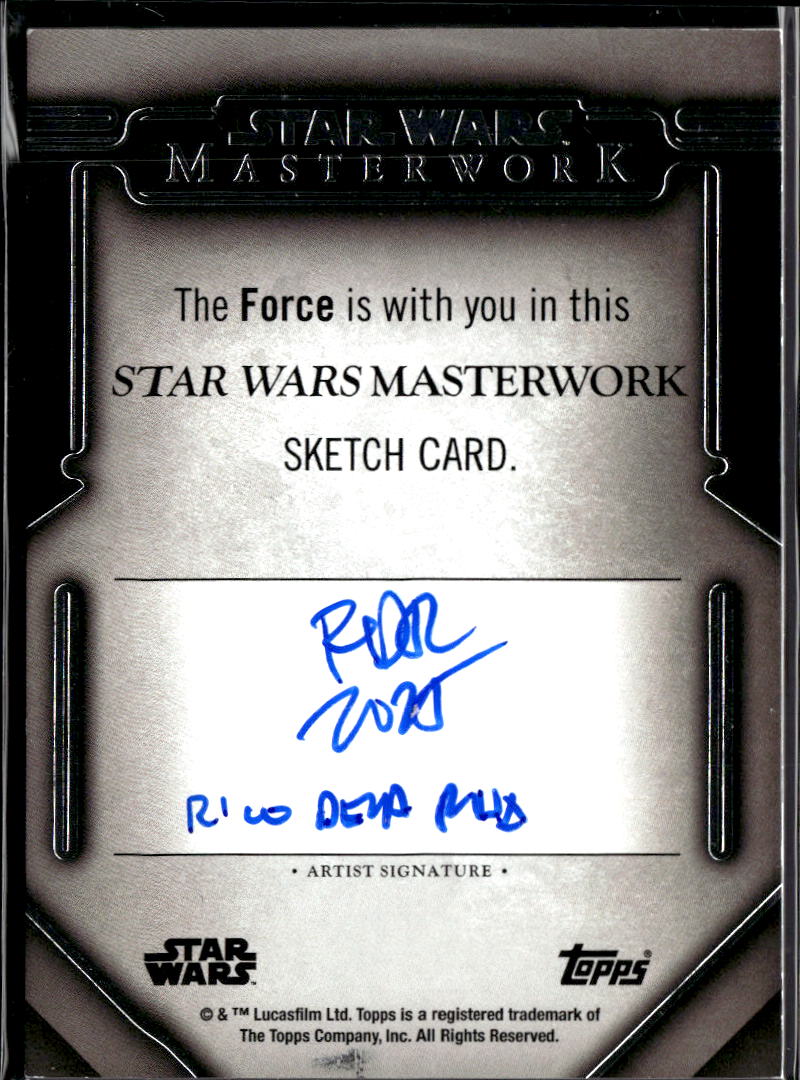 Tech 2025 Topps Star Wars Masterwork Bad Batch Rico Deza Autograph 1/1 Sketch