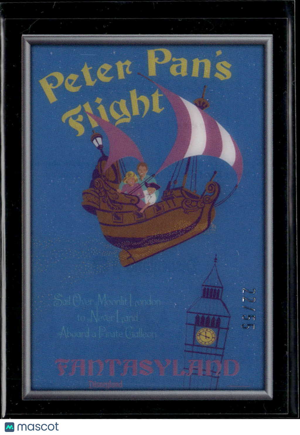 Peter Pan's Flight 2025 Topps Disneyland 70th Anniversary Acetate 22/55 #PP-5